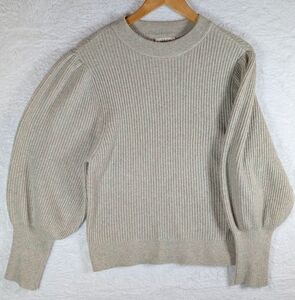 560-Style & Co. Light Beige Multi Color Crewneck‎ Sweater